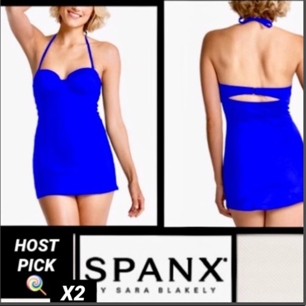 SPANX Sara Blakely Dresskini Top Electric Blue